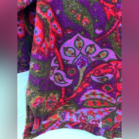 Vintage 60’s Flower Child Groovy Tunic Blouse/ Vintage Boho Hippie Paisley Top - Picture 9 of 13